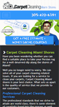 Mobile Screenshot of miamishorescarpetcleaning.com