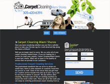 Tablet Screenshot of miamishorescarpetcleaning.com